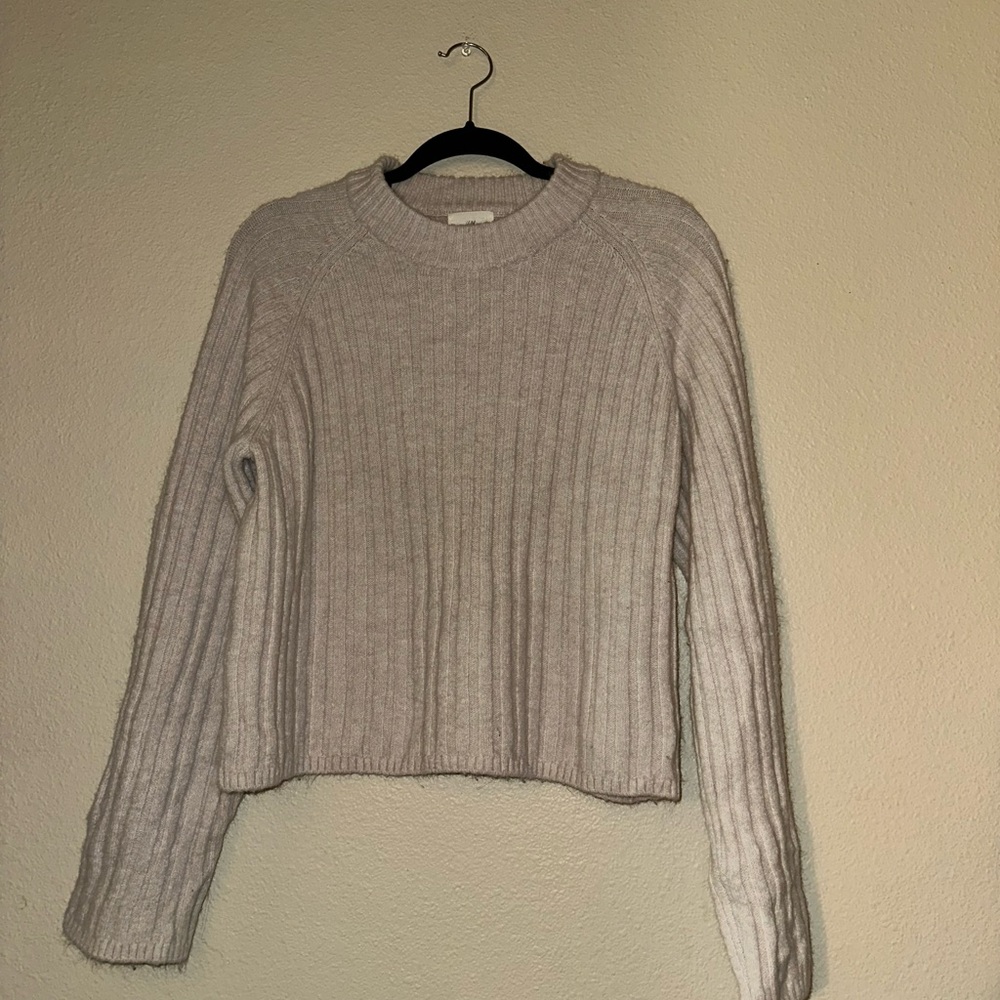 H&M Light Gray Knit Sweater